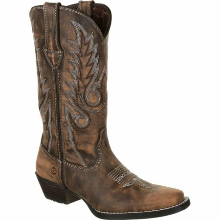 DURANGO Dream Catcher Women's Distressed Brown Western Boot, DISTRESSED BROWN/TAN, M, Size 6.5 DRD0327